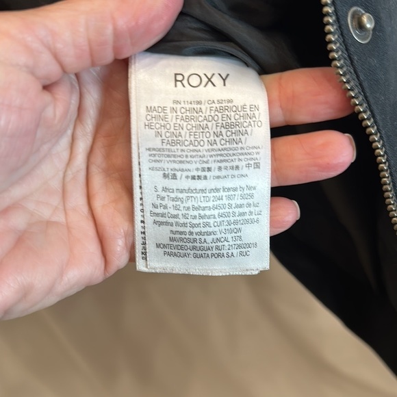 Roxy ocean song, jacket, black small - Picture 6 of 9